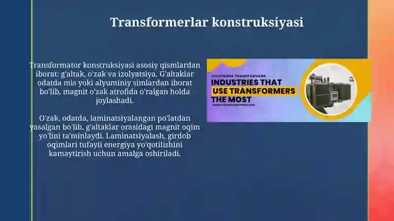 Transformerlar: Nazariya, Ishlash va Turlari 4
