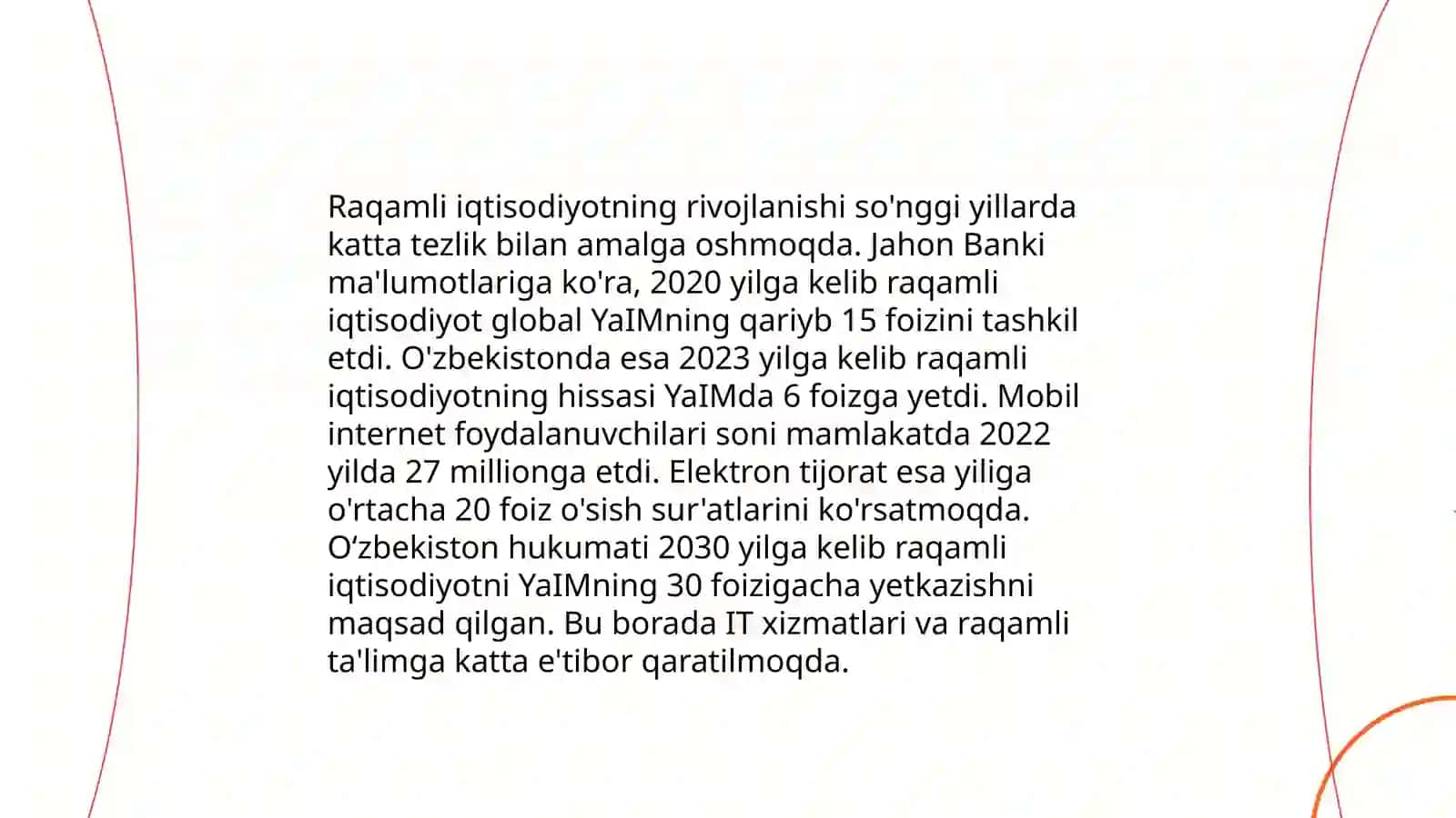 Sh.M. Mirziyoevning keng kólamli iqtisodiy islohotlari va uning mazmuni 4