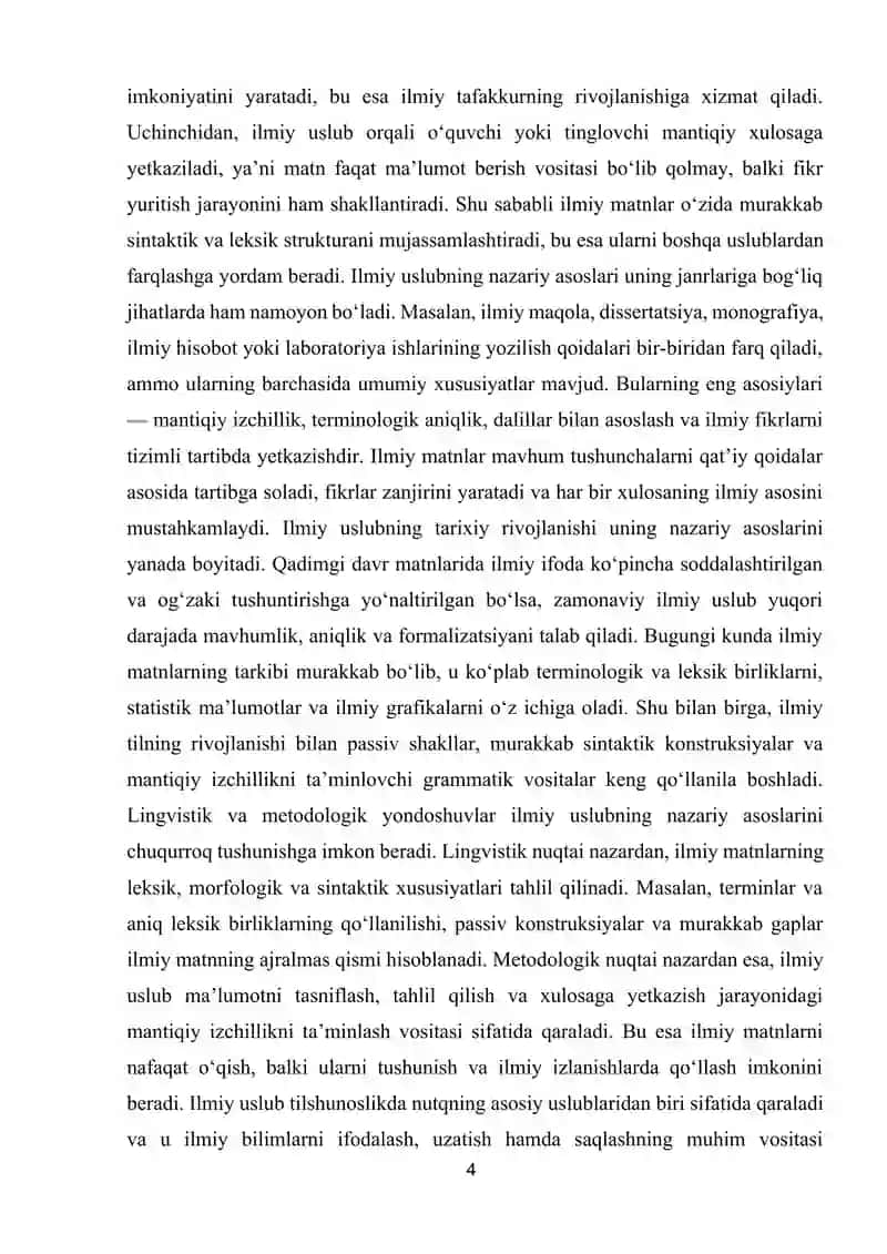 Ilmiy uslubning leksik-grammatik xususiyatlari 4