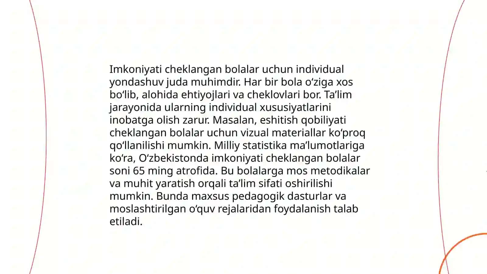 Imkoniyati cheklangan bolalarga talim berishda o'qituvchini muloqot madaniyatining ahamiyati 4
