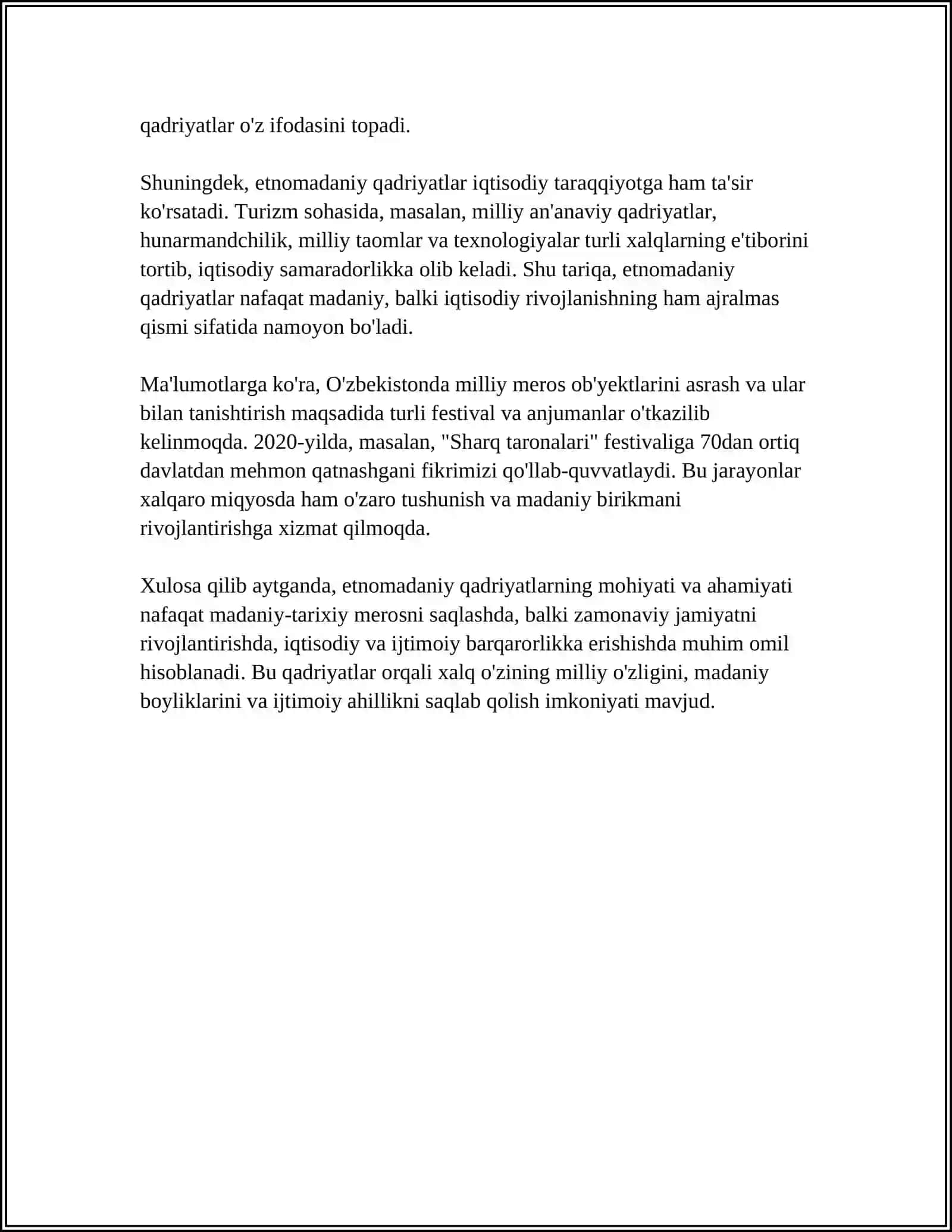 G‘OYAVIY TAXDIDLARDAN HIMOYALANISHDA ETNOMADANIY QADRIYATLAR ÒRNI 4