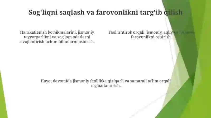 Jismoniy tarbiya vazifalari va vositalari 4