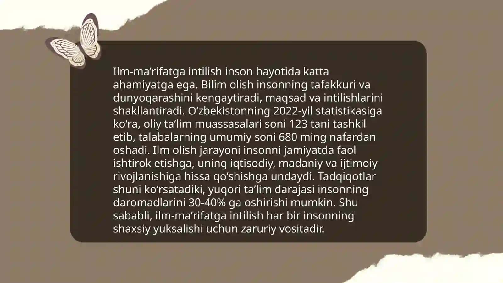 Imom Buxoriy ilm-maʼrifat haqidagi hadislarning axloqiy qarashlari 4