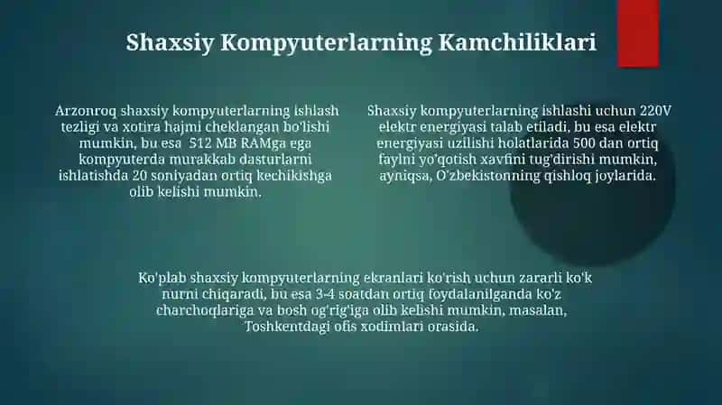 Shaxsiy kompyuter qurilmalari 4