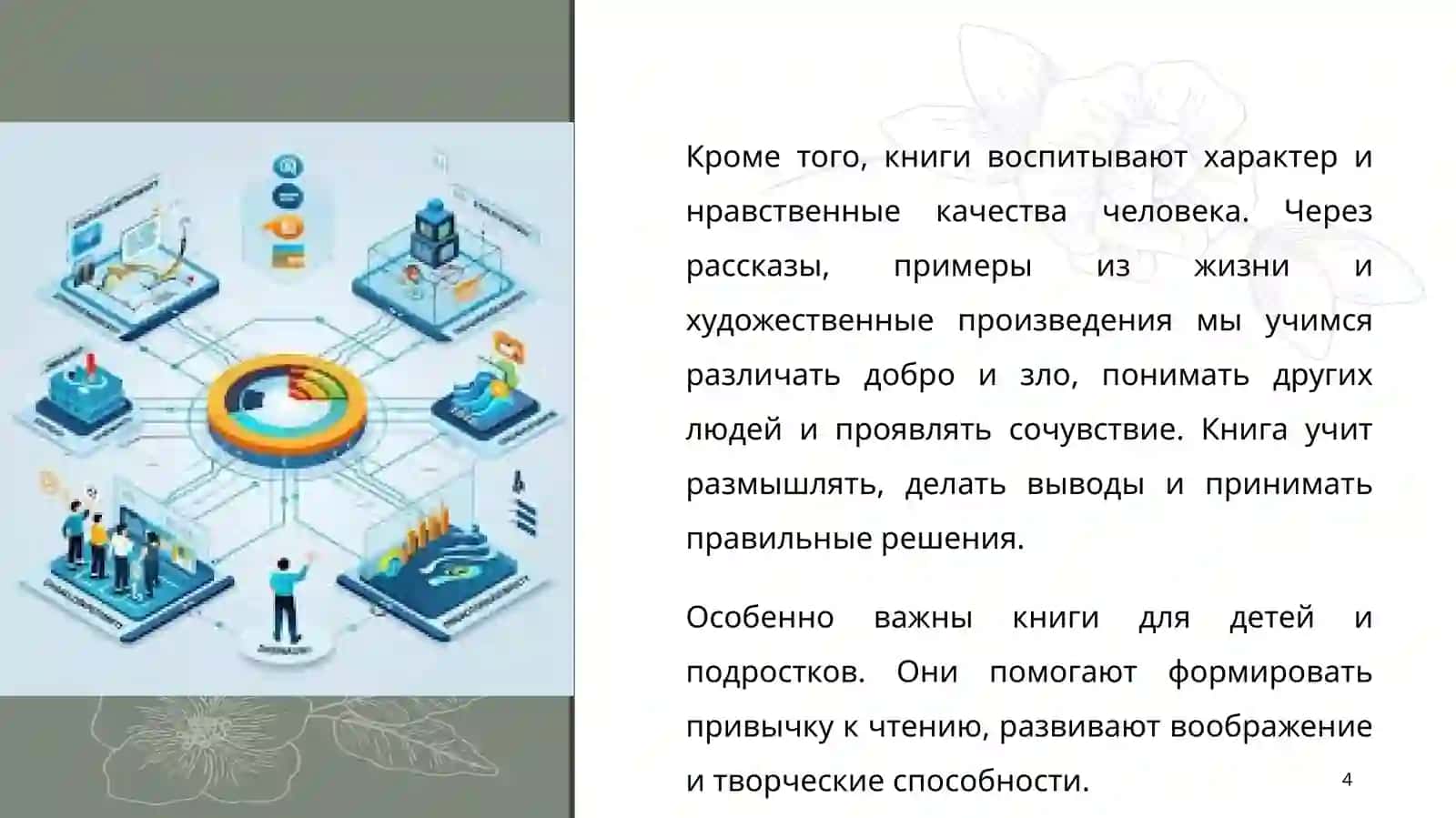 Роль книги вобучении и воспитании 4