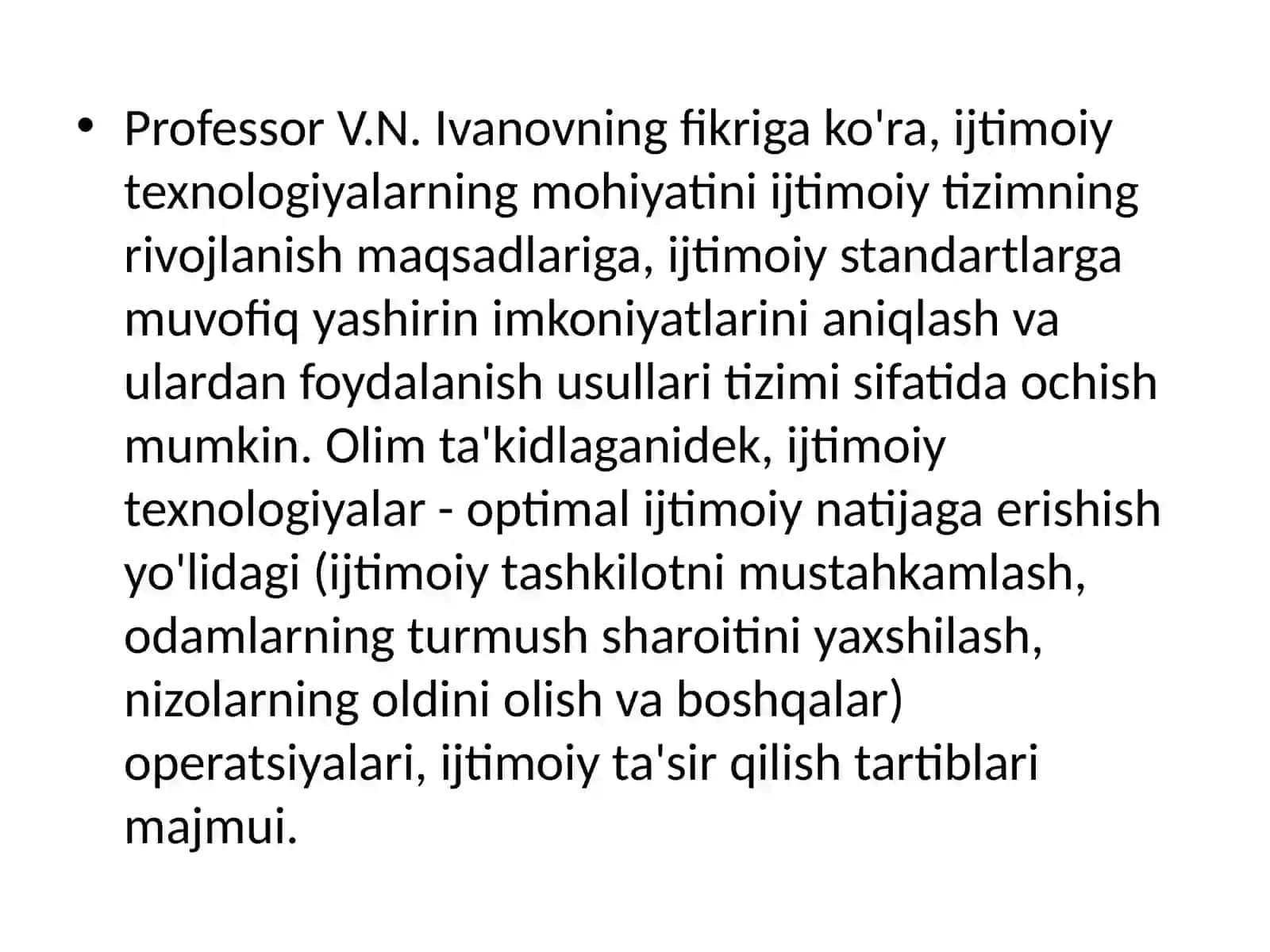 Ijtimoiy ishning umumiy texnologiyalari 4