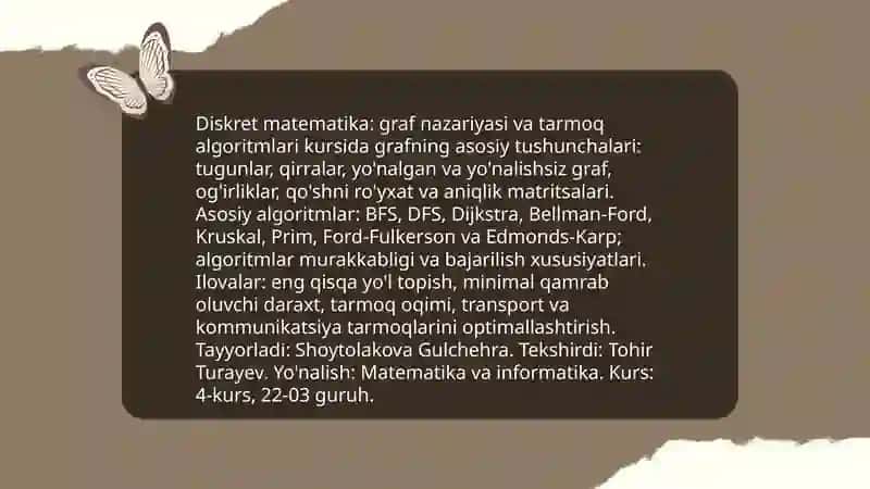 Ehtimollar nazariyasi va statistika 4