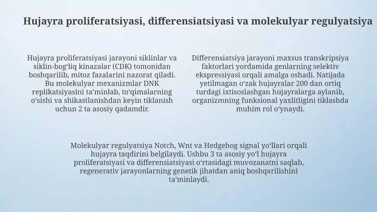To'qimalarning fiziologik varepara regenizasiyasi organish va zamonaviy maʼlumotlarni tahlil qilish 4