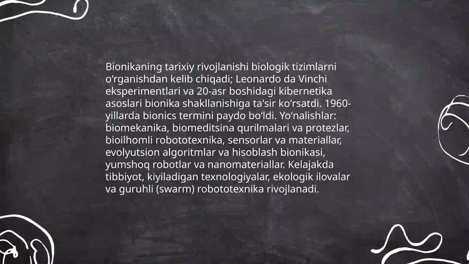 Bionika asoslari va uni inson hayotidagi o'rni 4