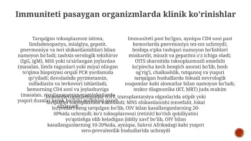 Toksoplazmoz kasalligini qõzğovchisi 4
