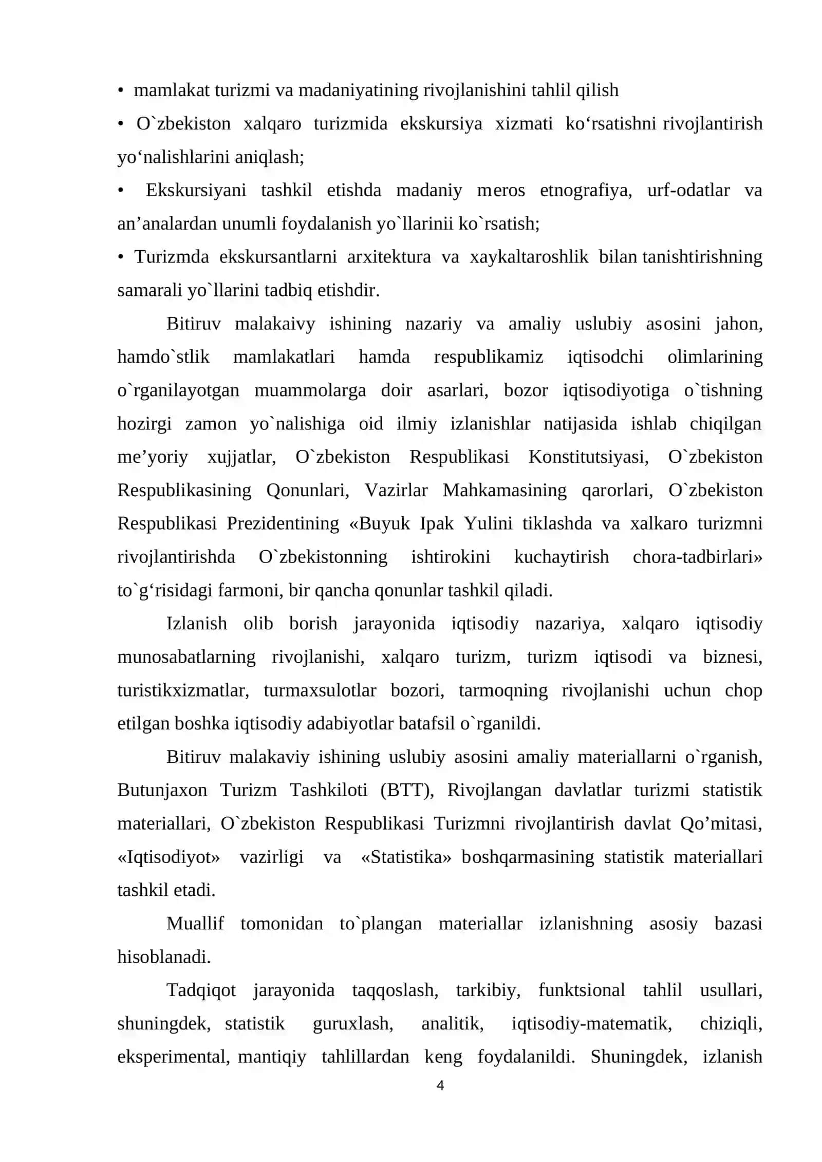 O’zbekistonda ekskursion xizmatlar va ularni tashkil qilish 4