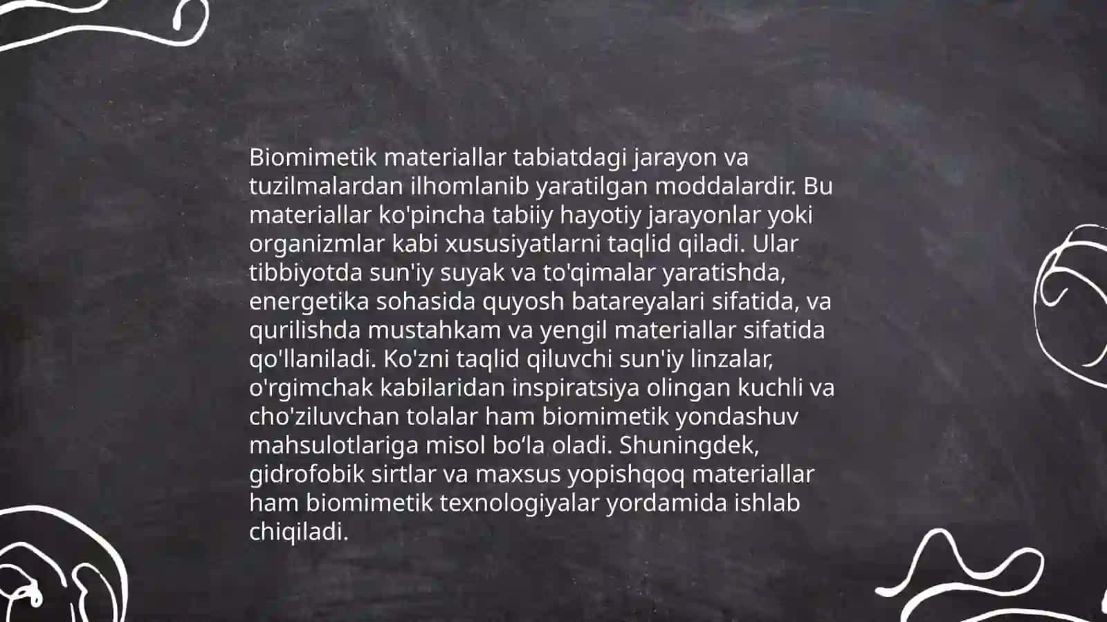Bionika asoslari va uni inson hayotidagi oʻrni 4