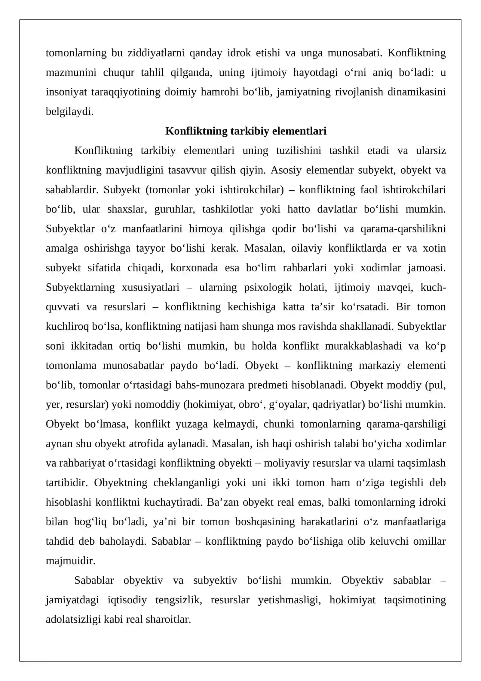 Konfliktologiya fanining predmeti va obyekti 4