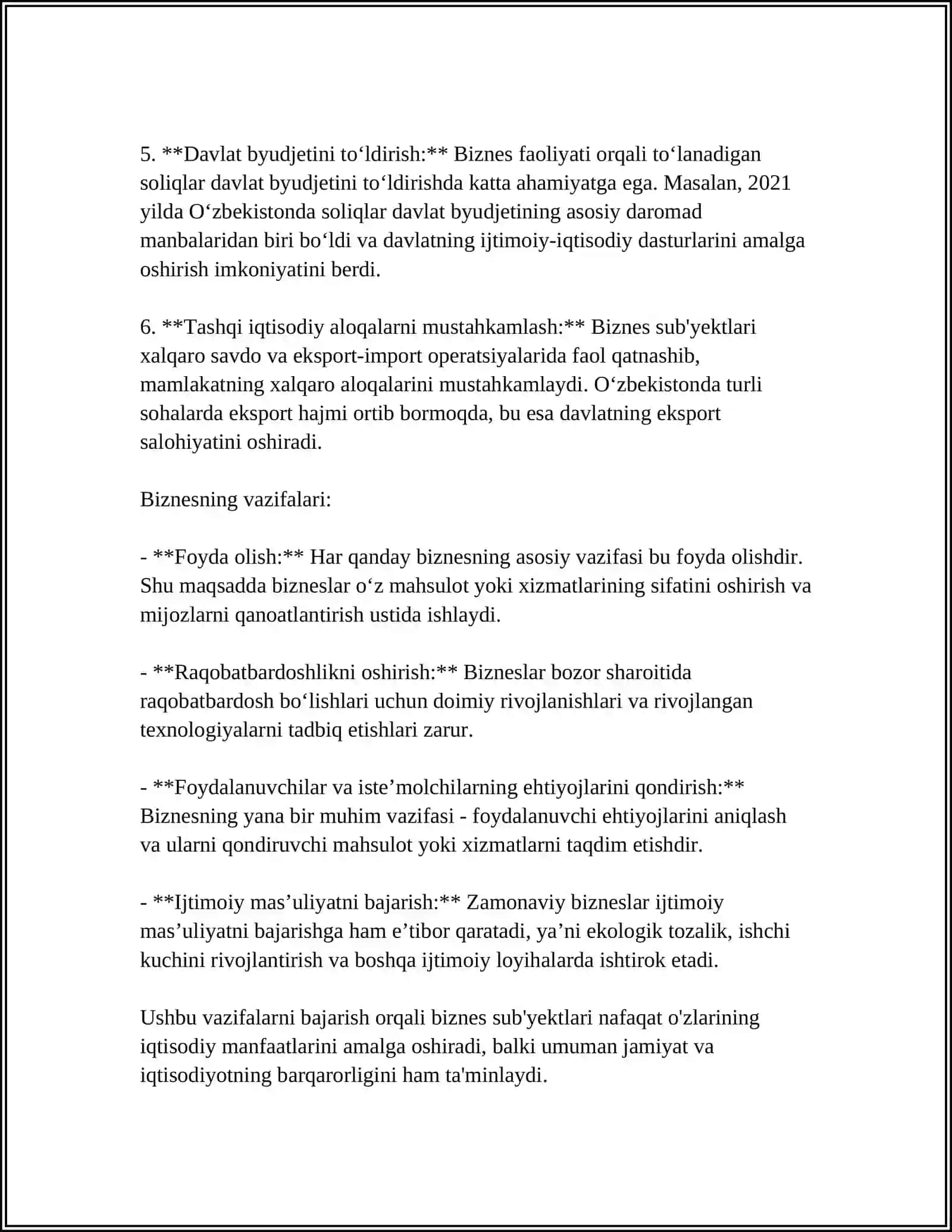 BIZNES VA UNING FUNKTSIYALARI 4