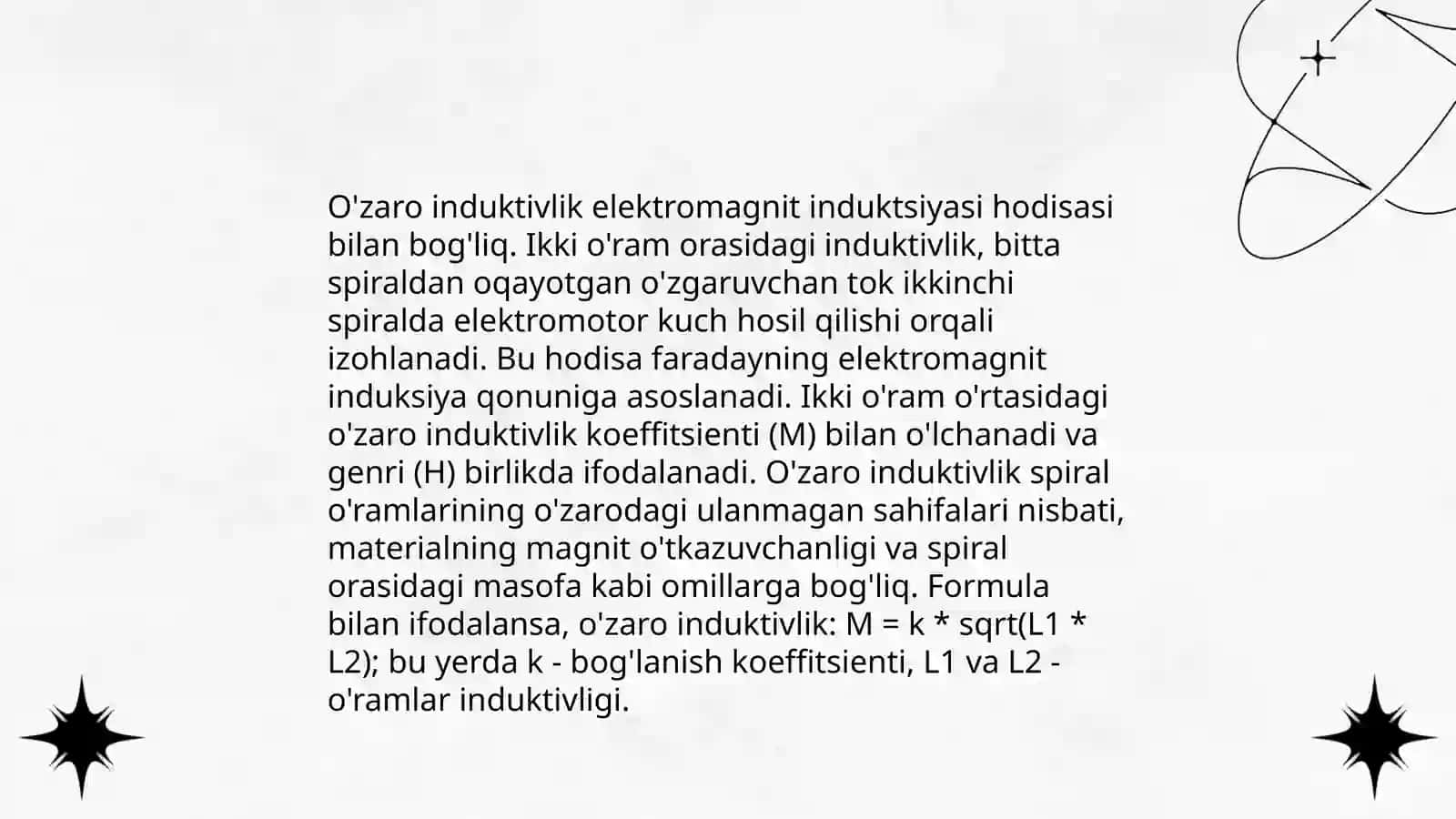 O'zaro induktivlik 4