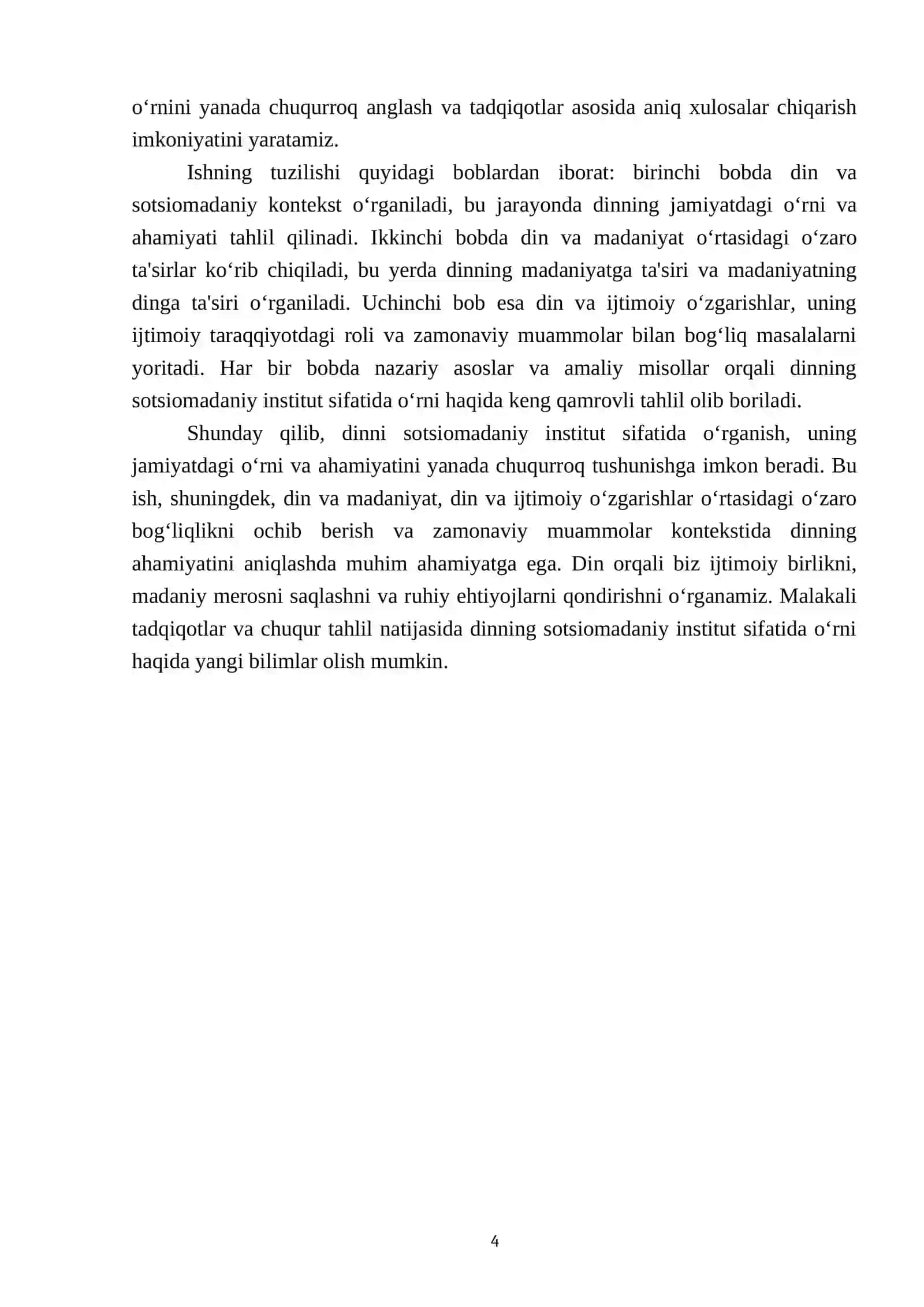 Din sotsiomadaniy insitut sifatida 4