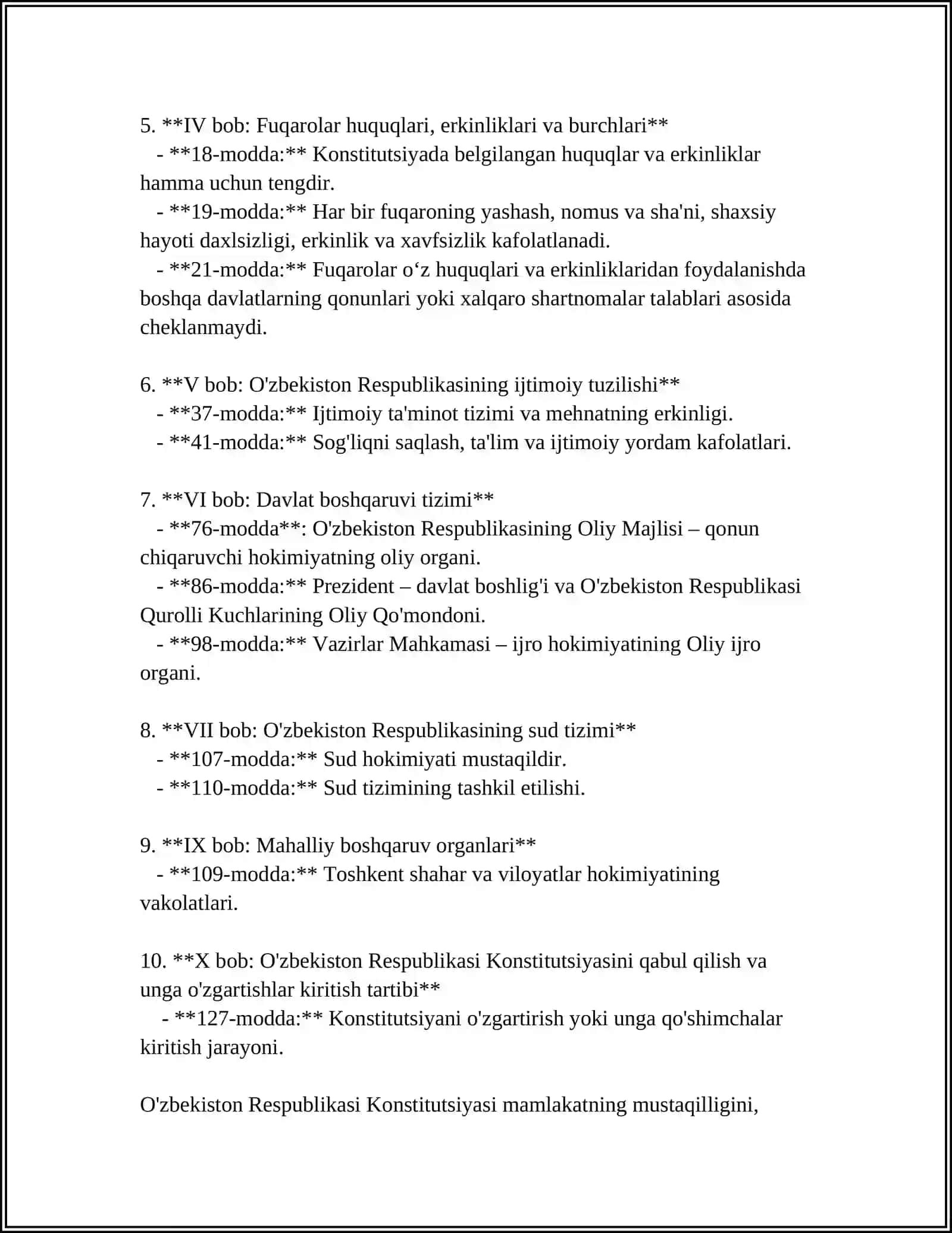 O'ZBEKISTONDA HUQUQIY DEMOKRATIK DAVLAT QURISHNING KONSTITUTSIY ASOSLARI 4