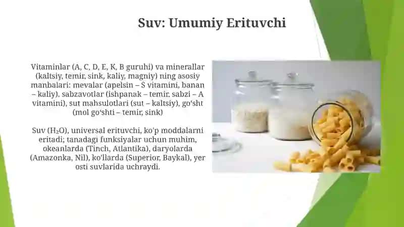 Asosiy ovqat mahsulotlarini kimyoviy tarkibi 4