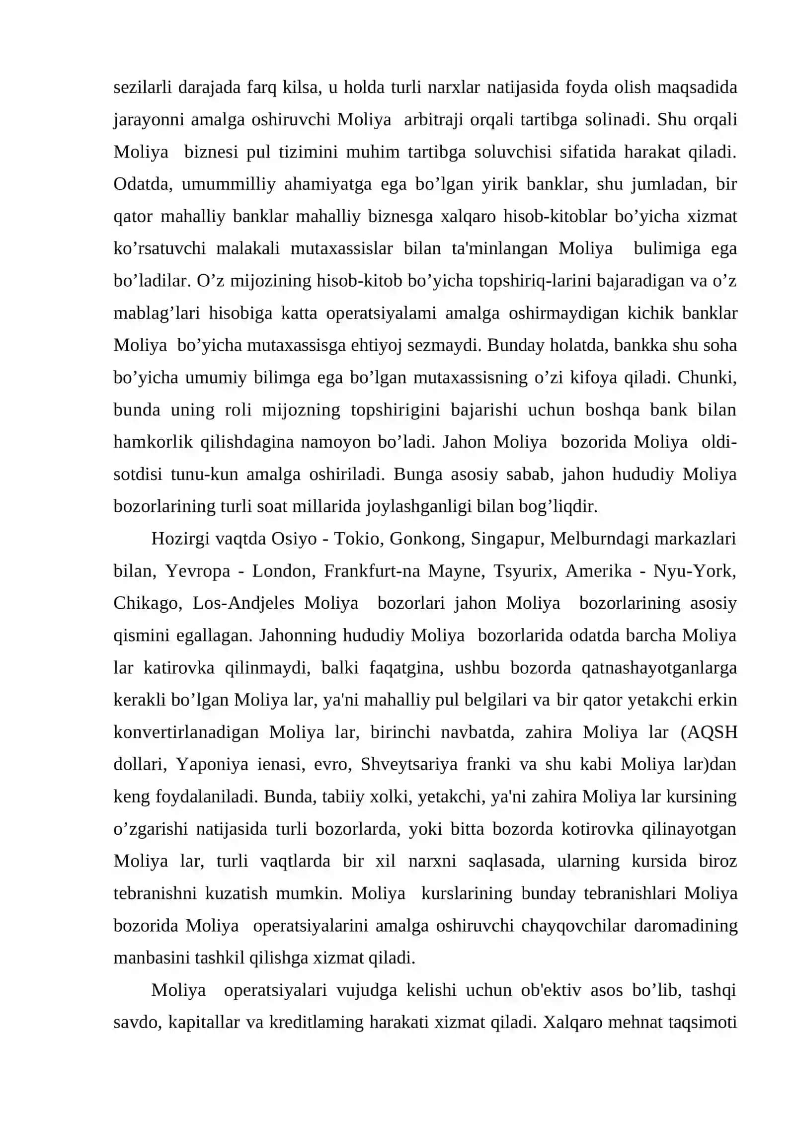 Moliya bozorida amalga oshiriladigan bitim va operatsiyalar 4