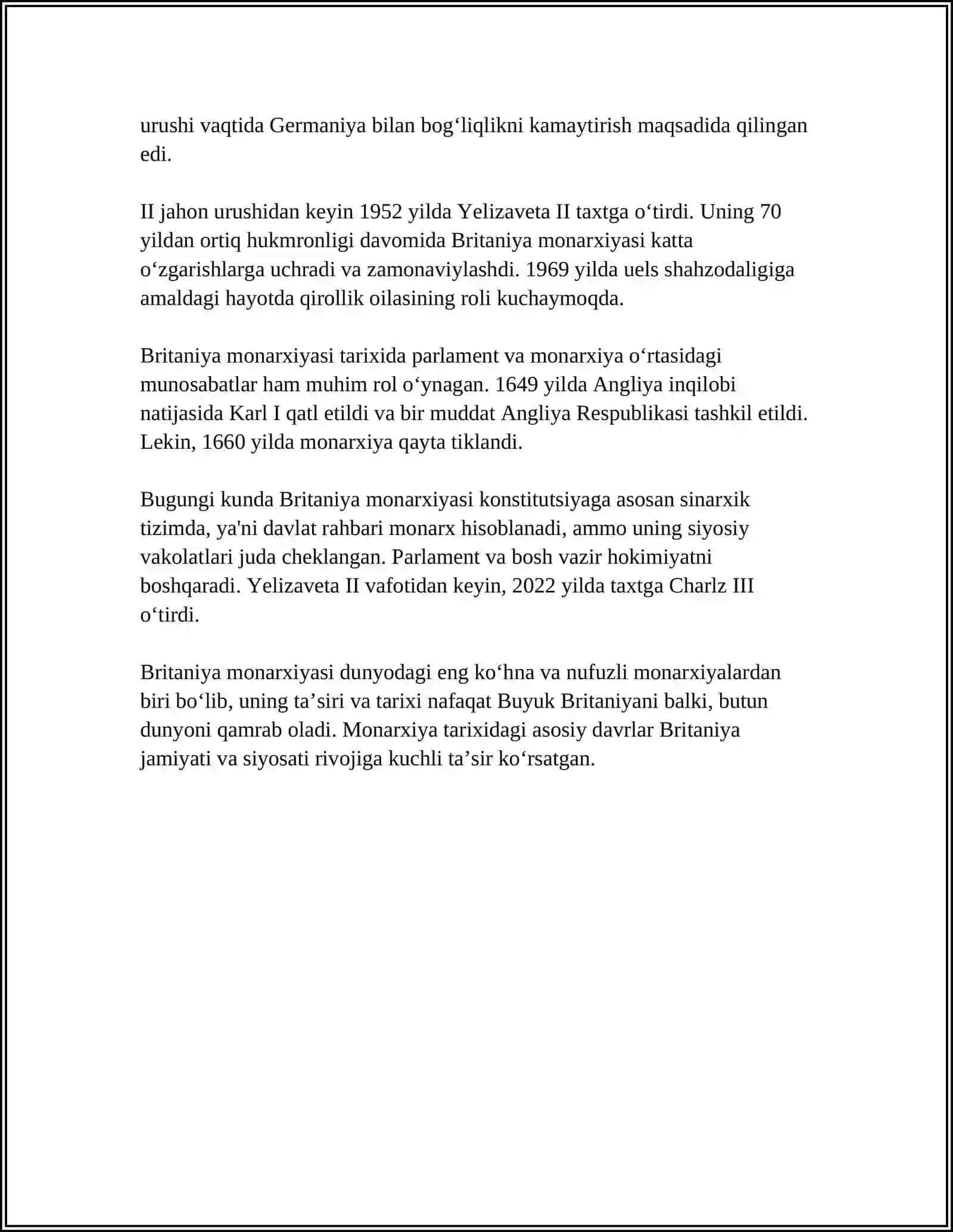 BRITISH ENGLISH HISTORY 4