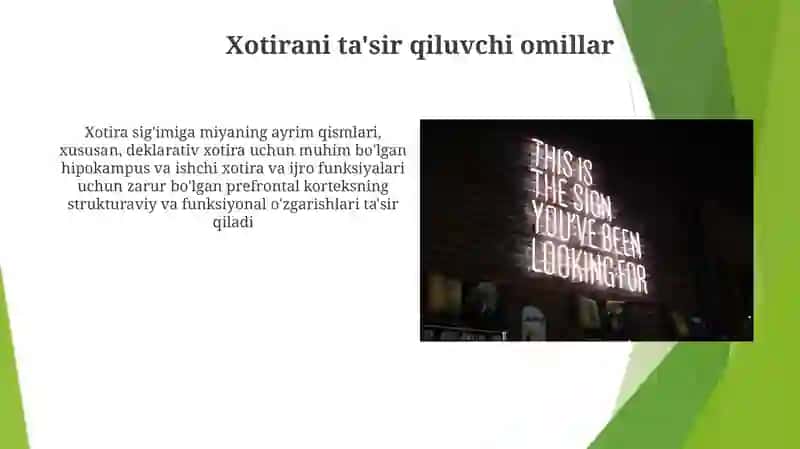 Xotirani Qayta Tiklash va Esga Olish 4