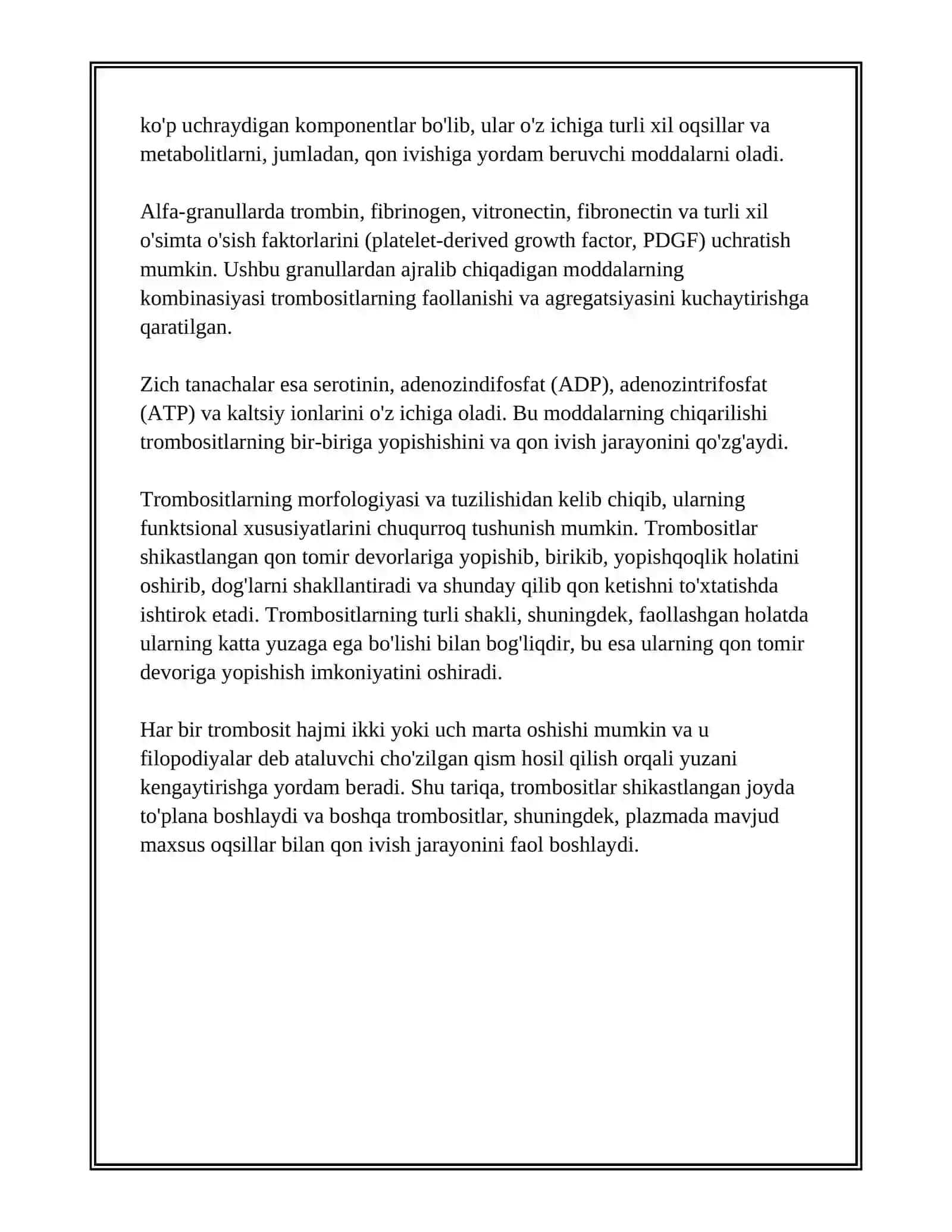 TROMBOTSITLAR FIZIOLOGIYASI 4
