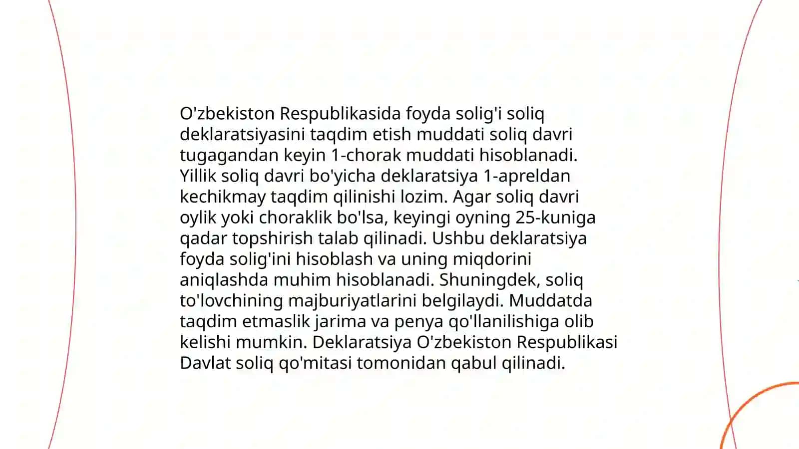 Ish haqidagi foyda solig'i stavkalari 4