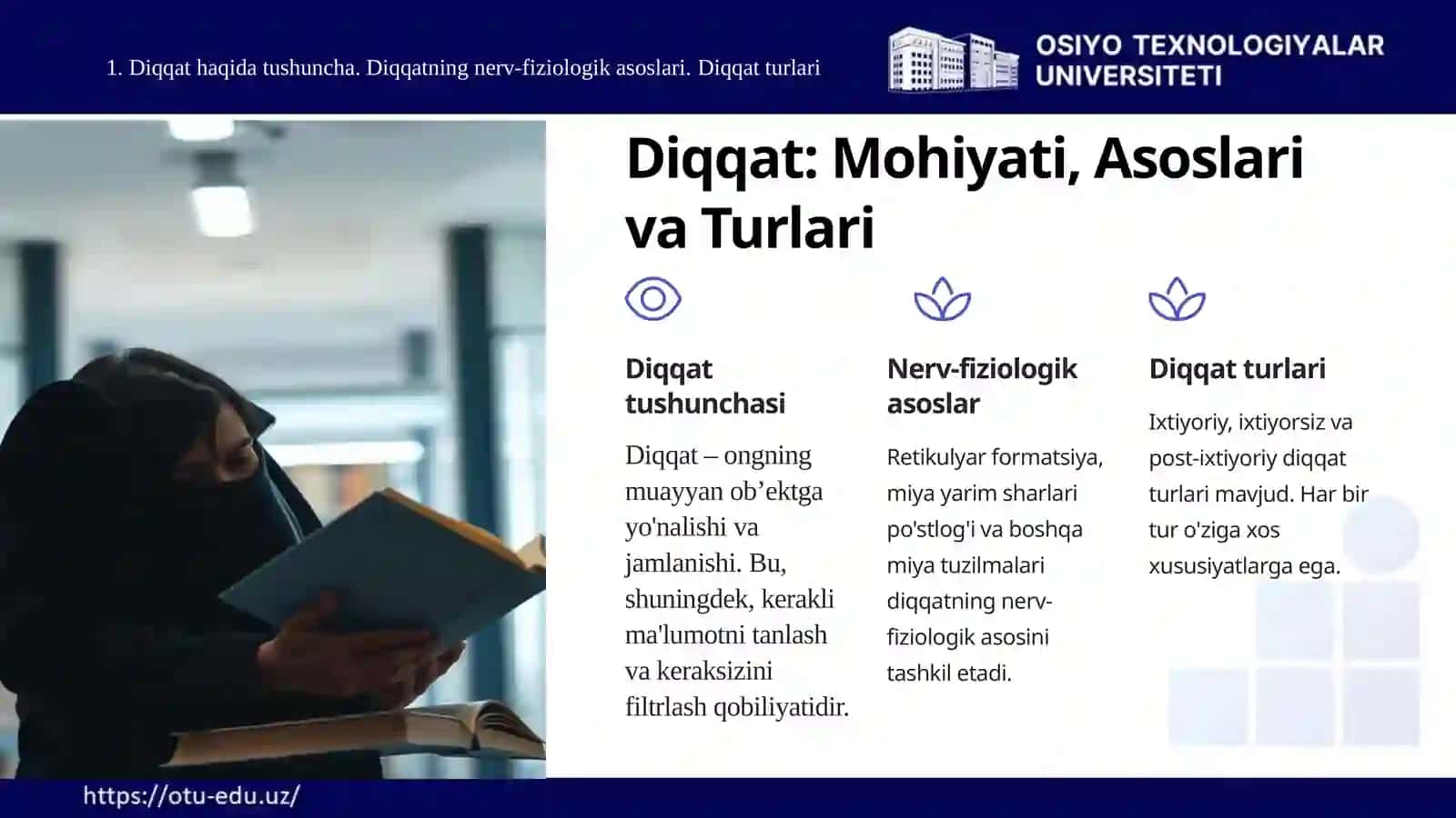 Diqqatva Sezgi. Idrok. Xotira va xayol 4