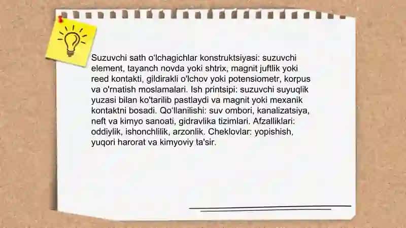Sath òlchagich yordamida sathni òlchash 4