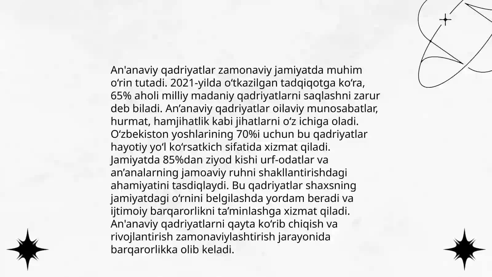 Milliy qadriyatlar asosida shaxs dunyoqarashini o'zgartirish 4