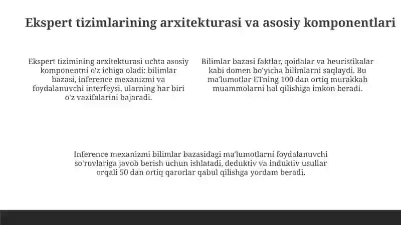 Ekspert tizimlari 4