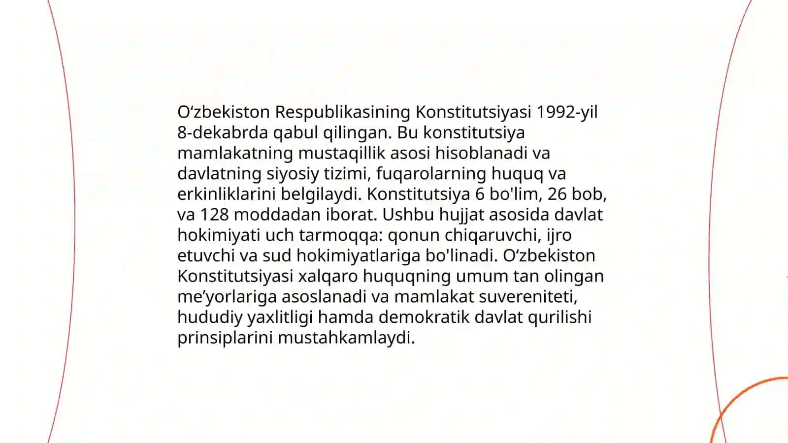 Mustaqil O'zbekiston Respublikasining tashkil topishi va tarixiy ahamiyati 4