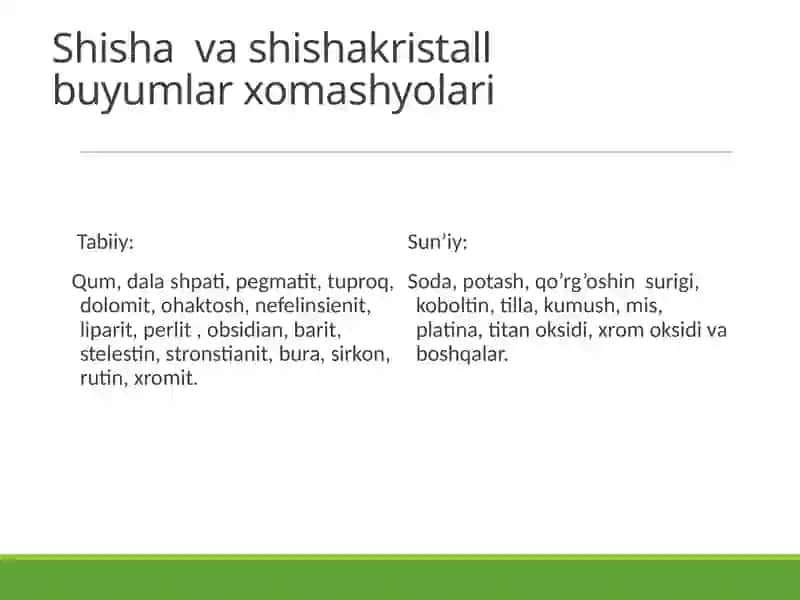 Silikatlar (keramika, chinni va fayans) 4
