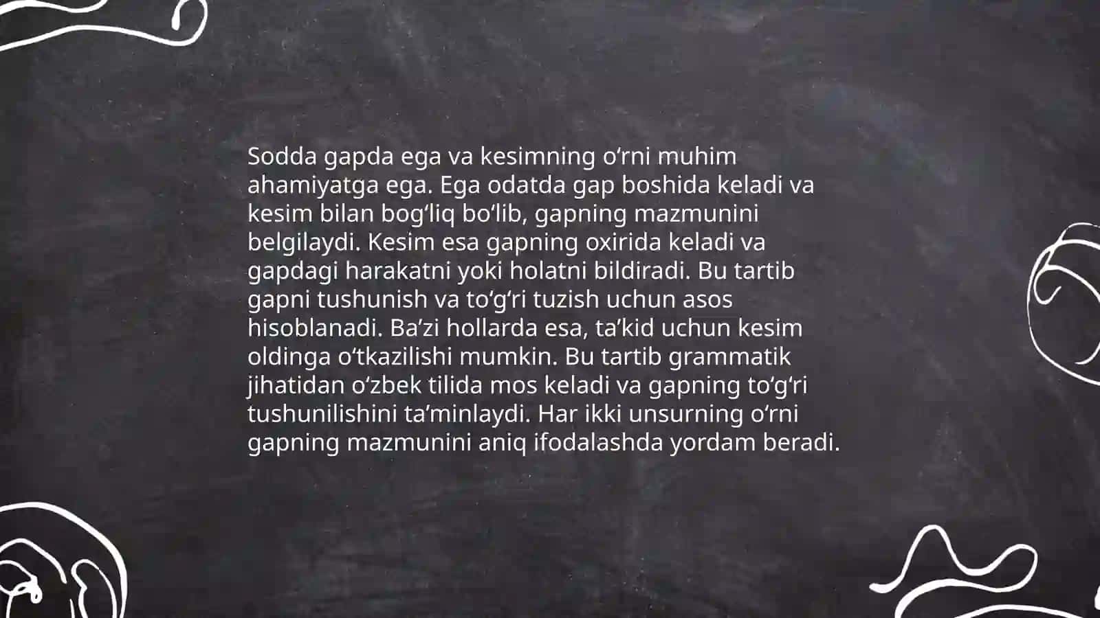 Ta’lim bosqichlarida sodda gap sintaksisini o‘qitish bo‘yicha dars ishlanmalari tayyorlash 4