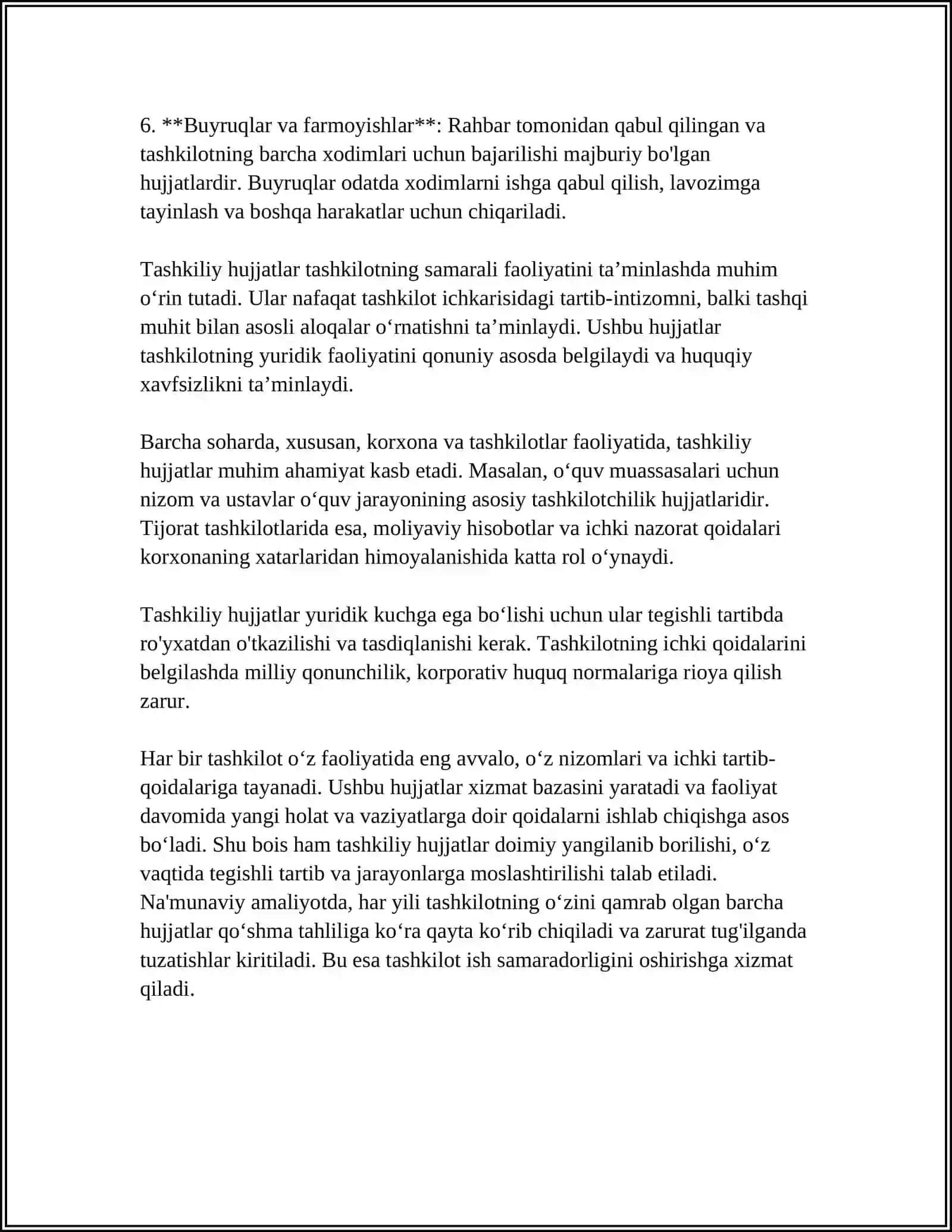 Toshkent Davlat Oʻzbek Tili va Adabiyoti Universiteti - Tashkiliy Hujjatlar 4