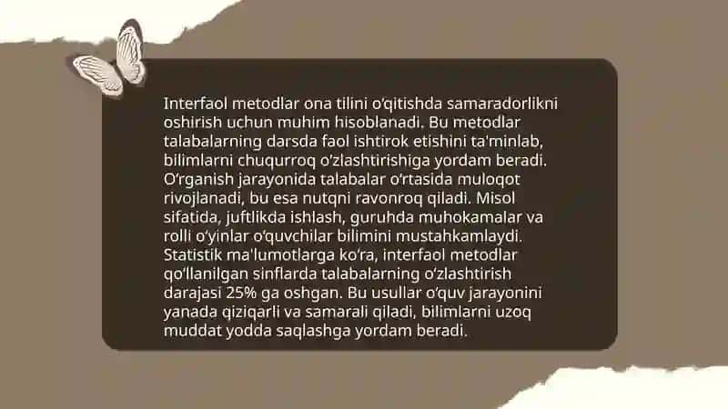 Ona tili va uning o'qitish usullari 4