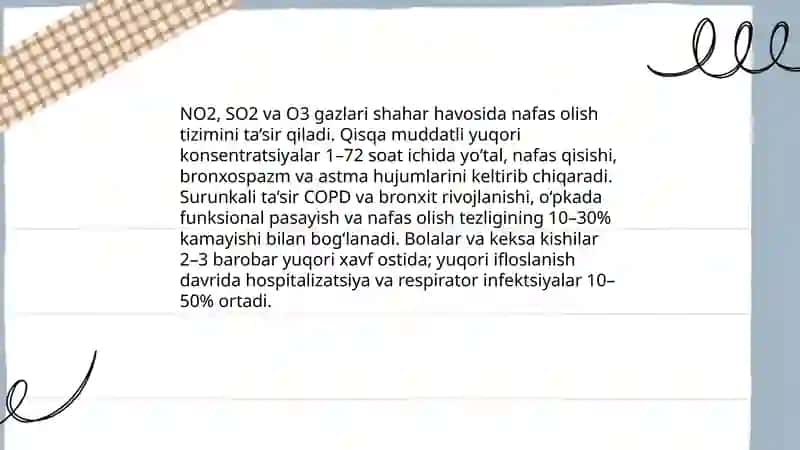 Shahar atmosfera havosining ifloslanishi va inson salomatligiga tasiri 4