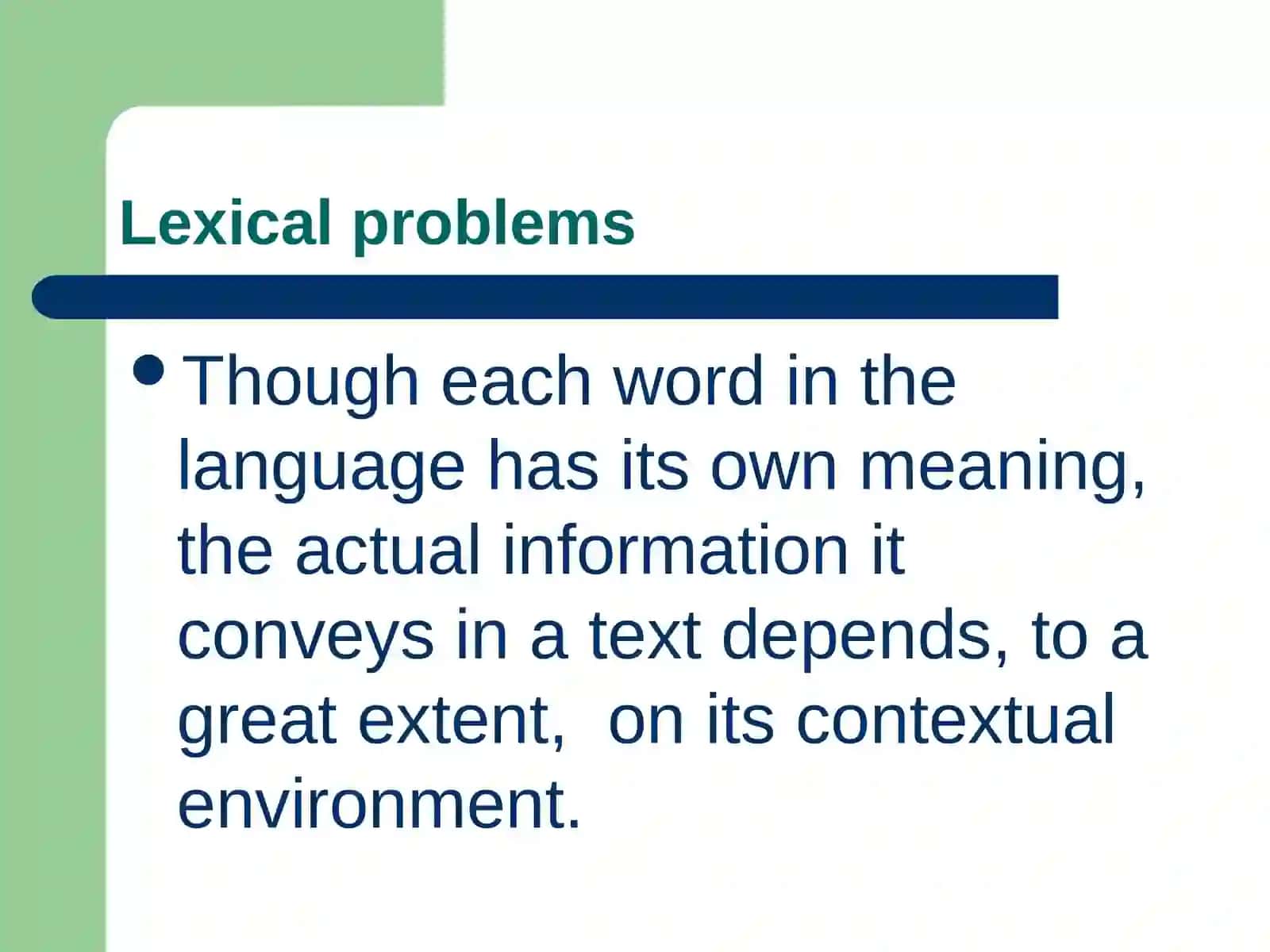 LEXICAL PROBLEMS OF TRANSLATION 4