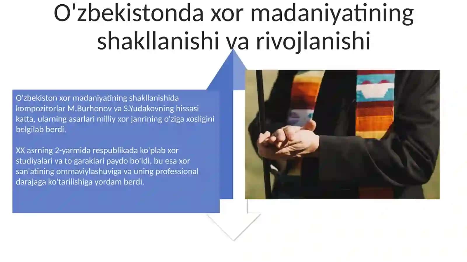 O'zbekistonda xor madaniyatining shakillanishi va rivojlanishi 4