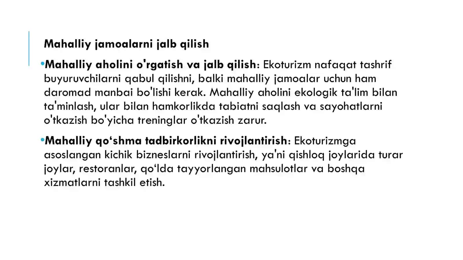 O'zbekistonda Ekoturizmning Rivojlanish Strategiyasi 4