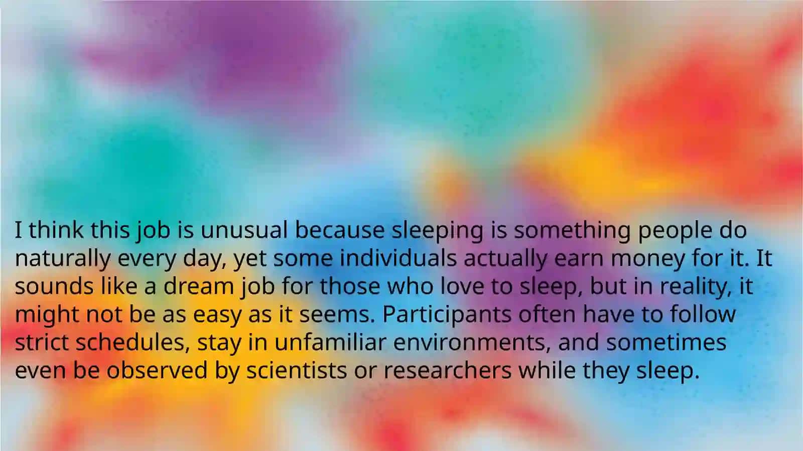 The most unusual job 4