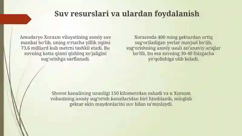 Xorazmning ekologik resurslari 4