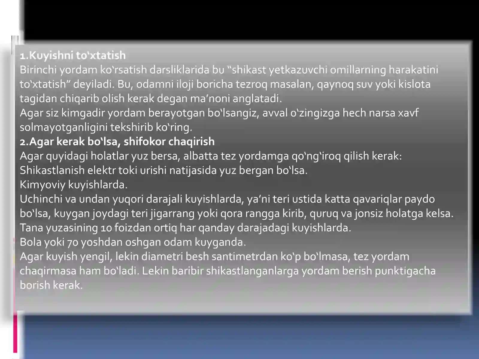 Qurbondurdiyev Hayitboyning Hayot Faoliyati Xavfsizligi Fanidan Tayyorlagan 4