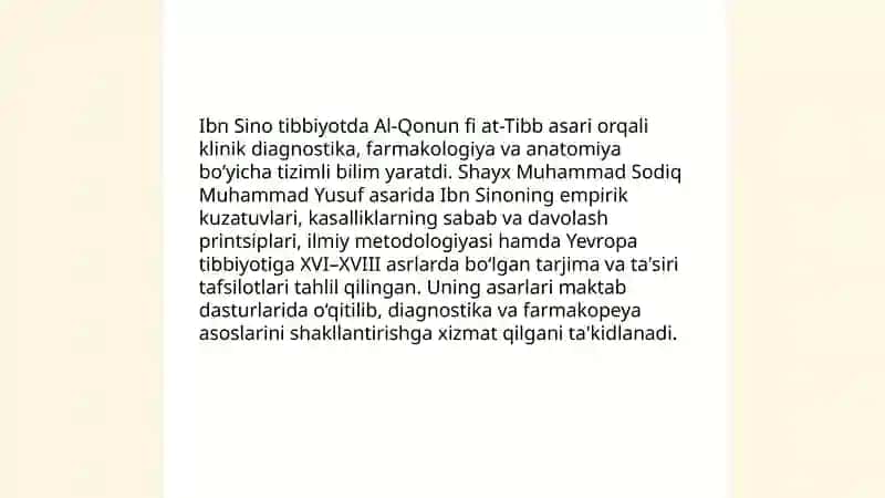 Shayx Muhammad Sodiq Muhammad Yusufning "olam va odam,din va ilim" asari 4