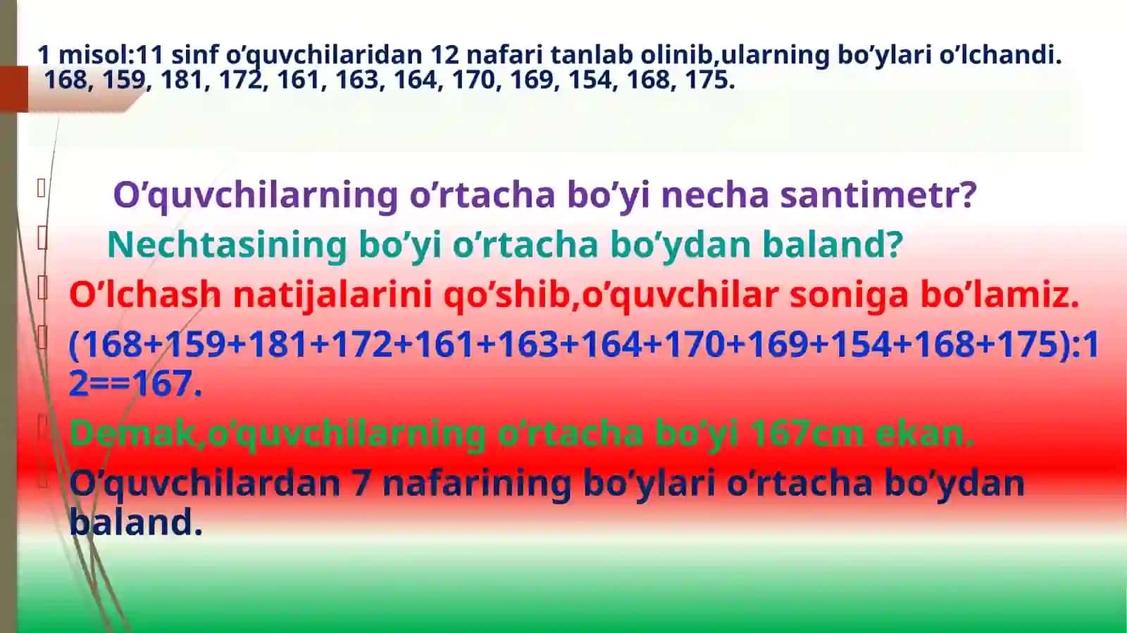 O’rta qiymat, modavamediana 4