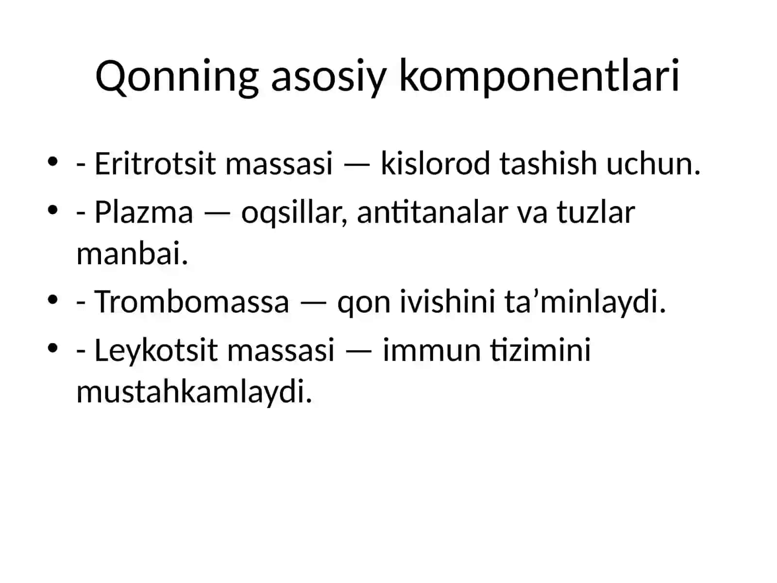 Qon va qon o‘rnini bosadigan suyuqliklarni quyish 4