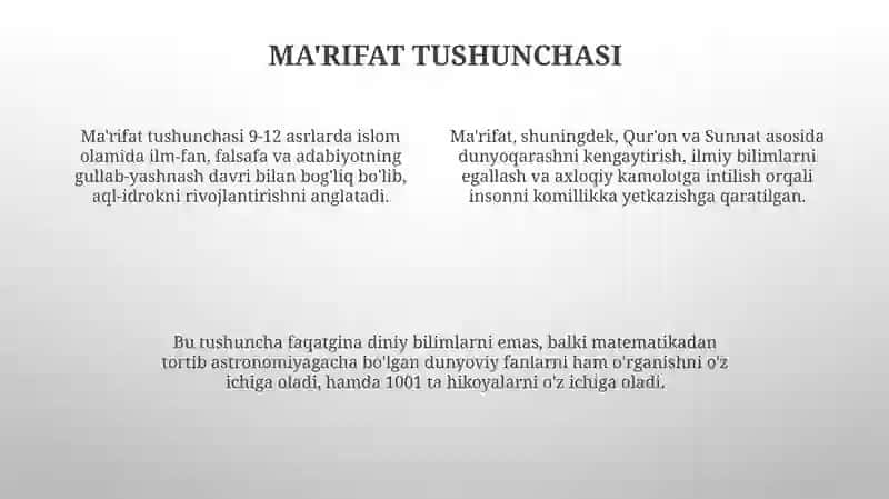 Islom qadriyatlari va ma'rifatining hozirgi davrdagi ahamiyati 4