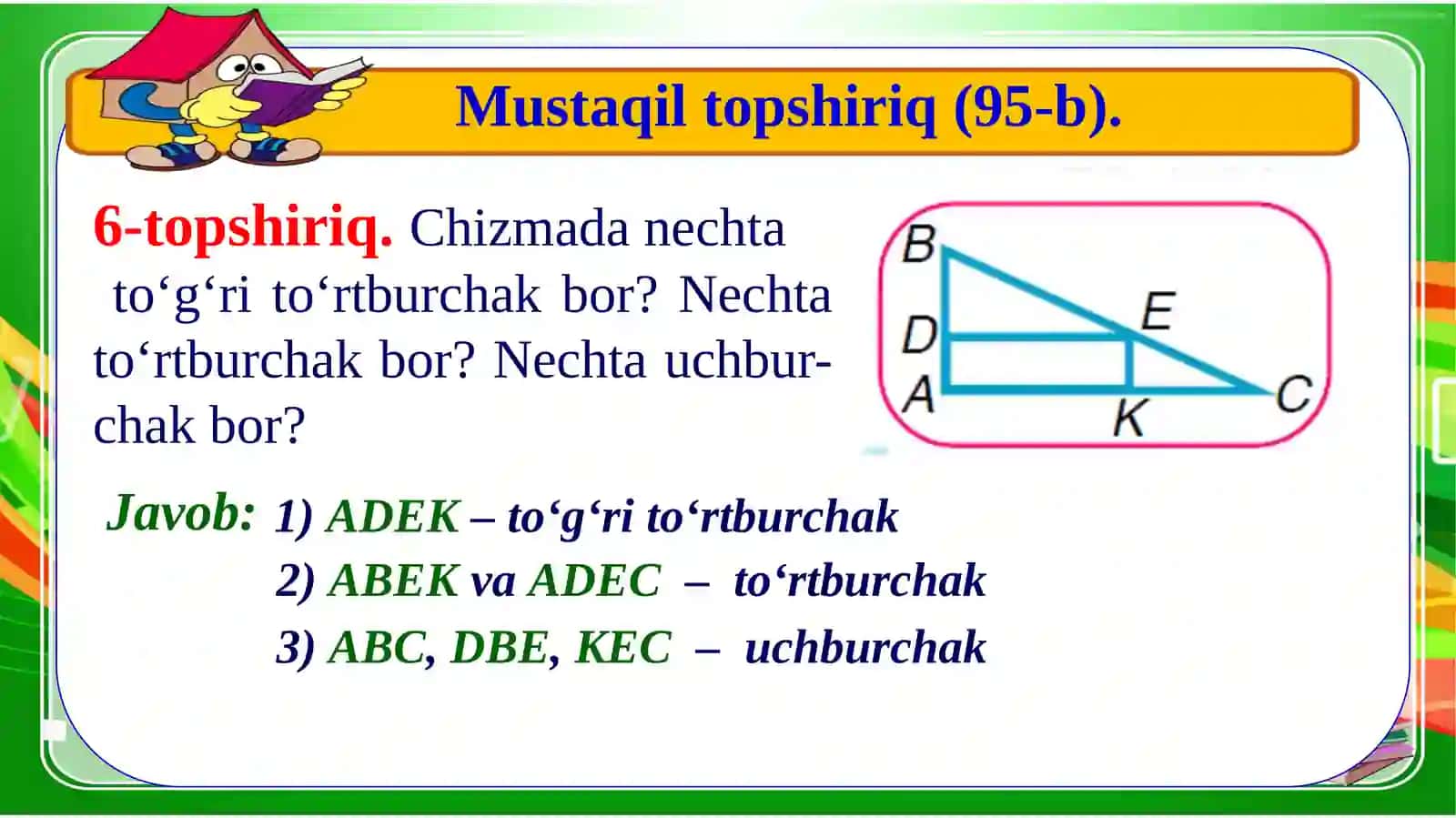 4-sinf Matematika Ko'p xonali sonlarni ikki xonali songa qoldiqli bo'lish taqdimot 4