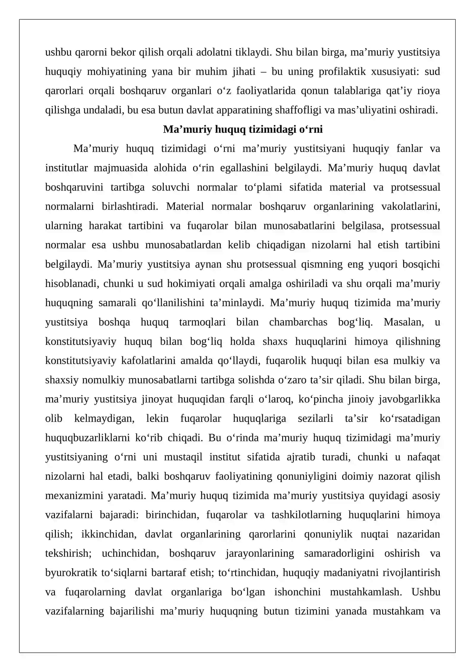 Ma’muriy yustitsiya 4