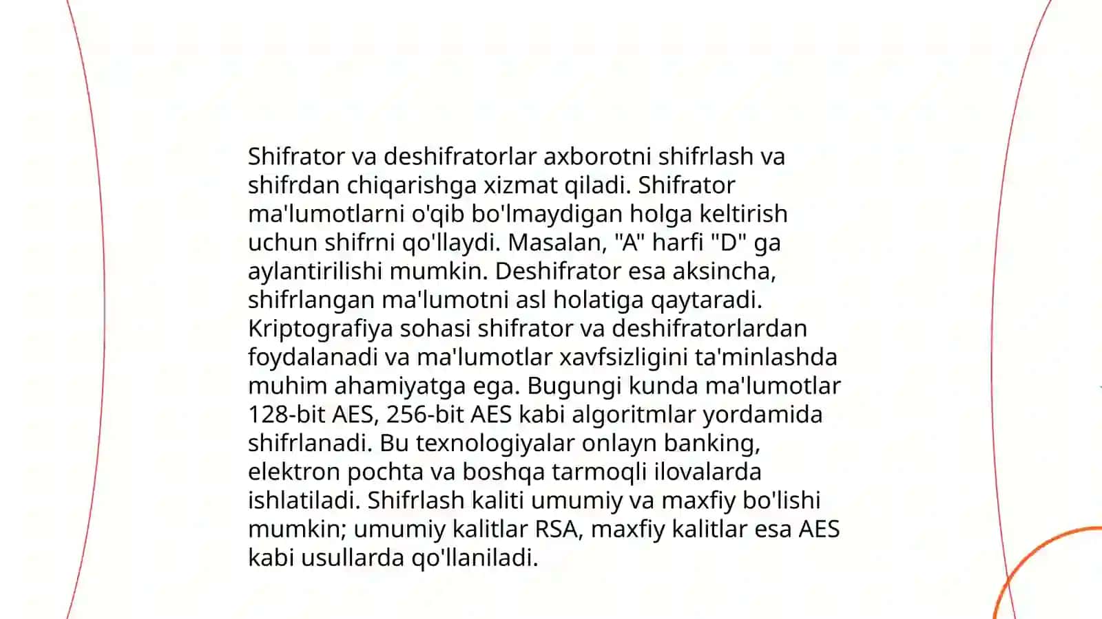 Shifrator va deshifratorni sxema orqali ishlash prinsipini o‘rganish 4